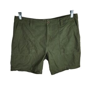 Rhythm Men's Worn Path Ripstop Shorts Size 34 Olive Green 7" Inseam Cotton